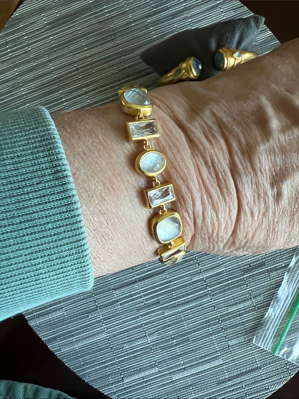 Julie Vos Gold & Crystal Bracelet - Picture 3 of 5